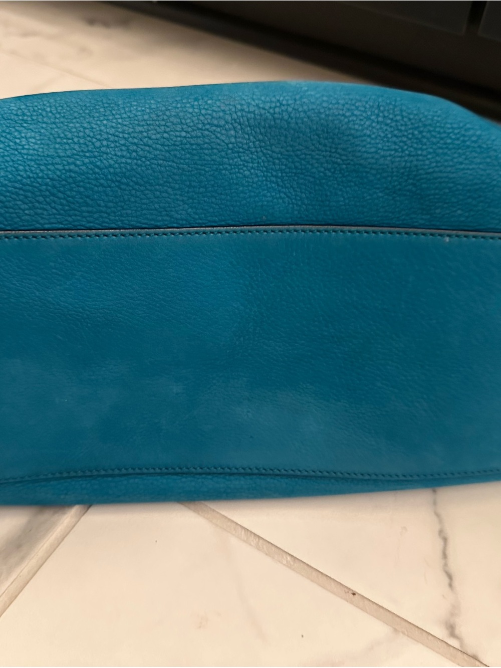 Gucci Teal Leather Soho Shoulder Tote with Tassel - Picture 11 of 16
